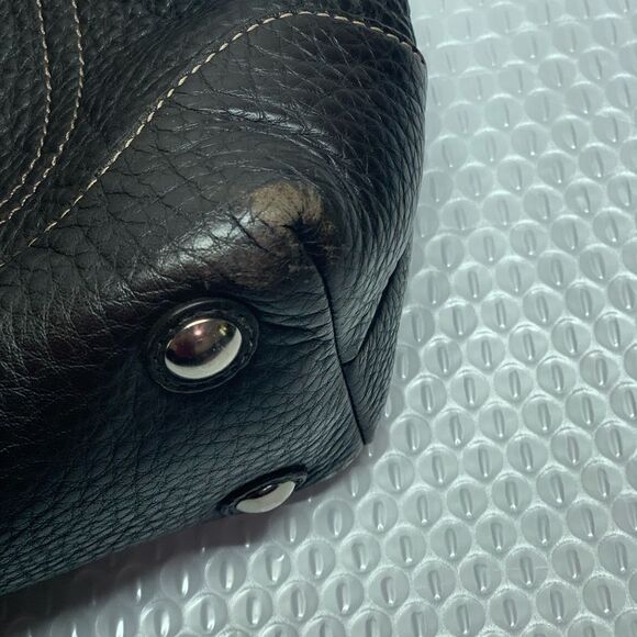 Coach Penelope Dark Brown Pebbled Leather Carryall Tote Purse G0982-14425 - Picture 10 of 16